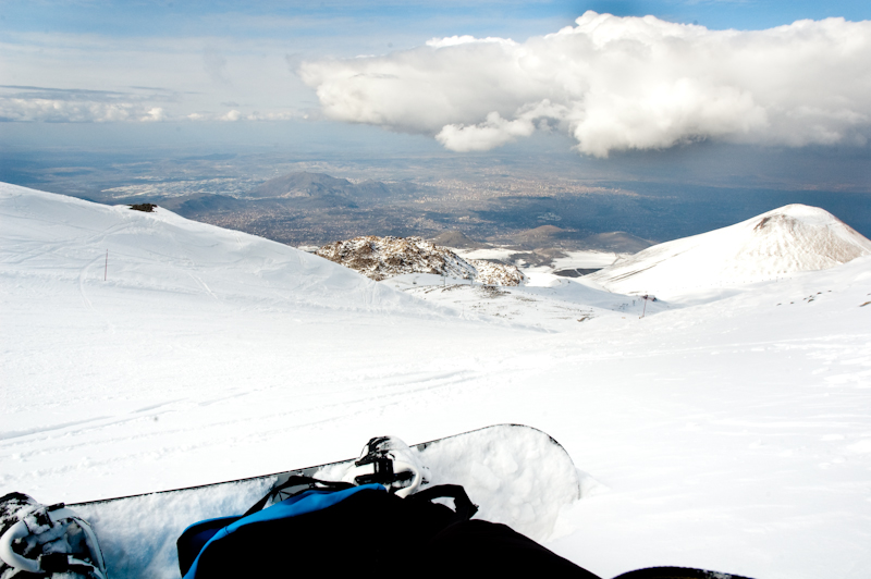 Erciyes’i Snowboard ile Turlamak